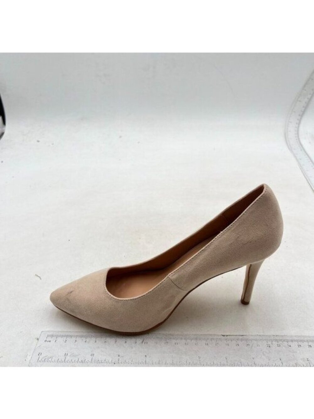 Women's High Heels Pumps Closed Pointed Toe Stiletto Heels Dress Nude Shoe
